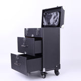 Livingandhome Cosmetic Makeup Travel Case 2 Drawers 36x23x49cm, imported from the UK