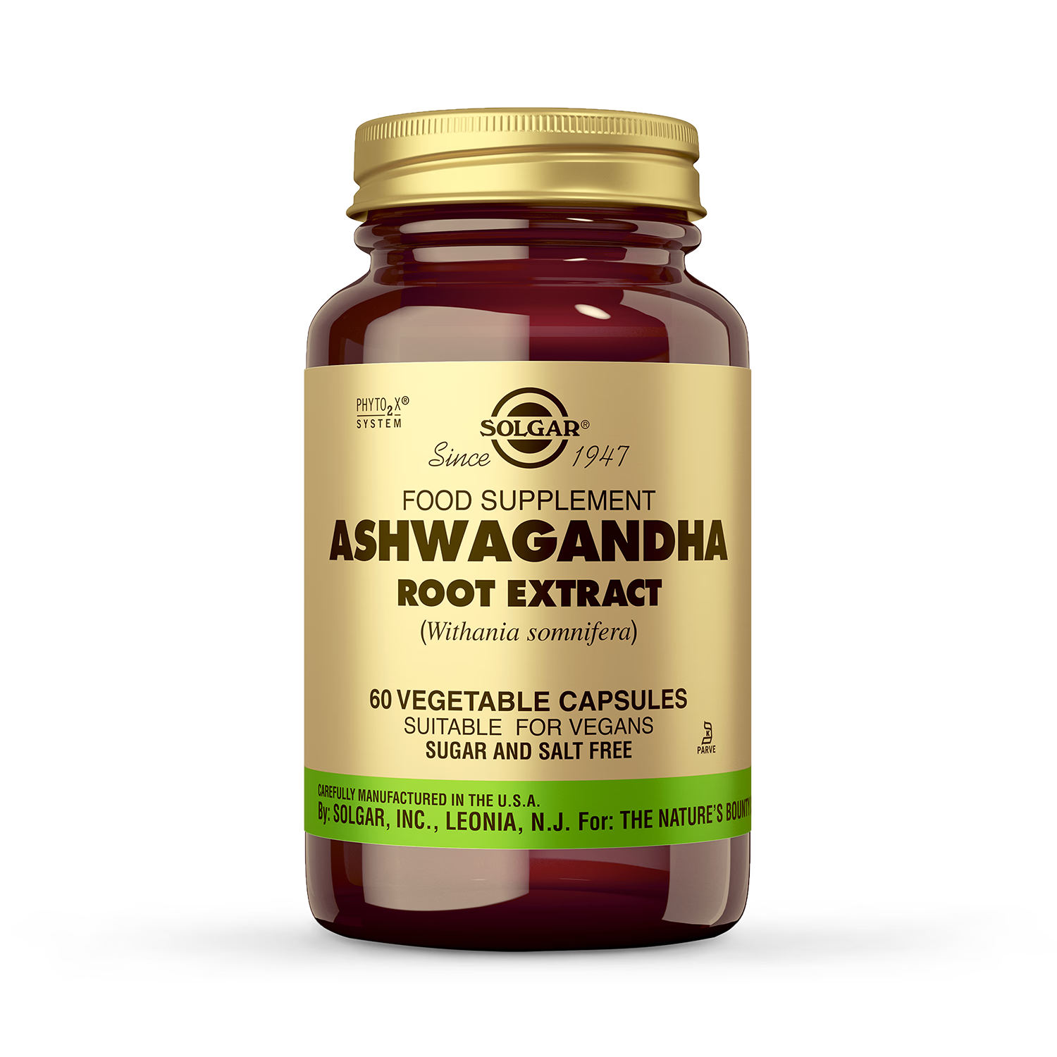 Solgar Ashwagandha root extract capsules 60 (British brand)