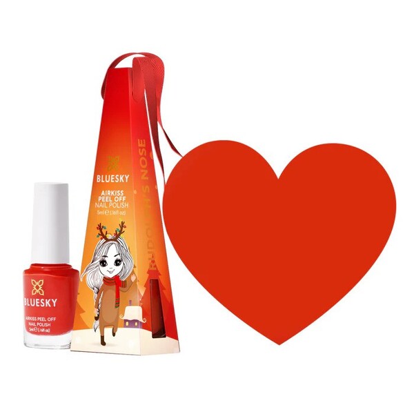 Bluesky Airkiss Bauble nail varnish Rudolph's Nose 5ml - British product