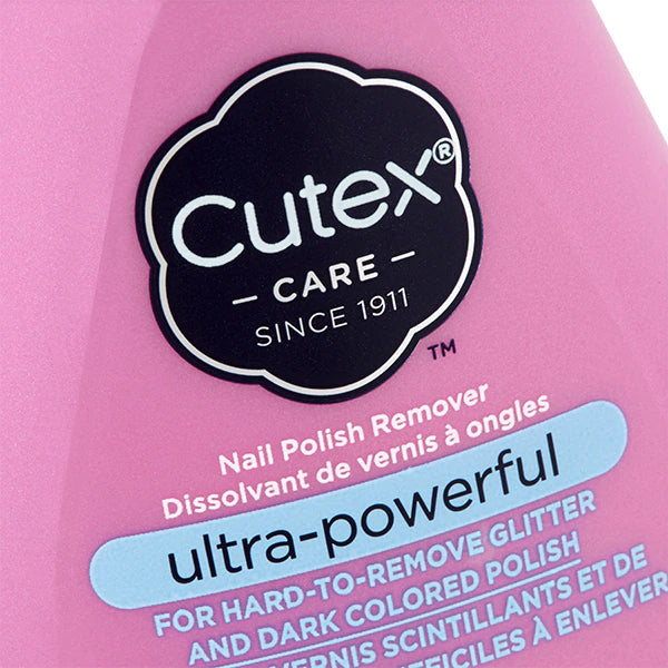 Cutex Ultra-Powerful nail polish remover Cucumber scented 200ml bottle - British product