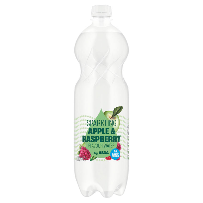 ASDA Apple & Raspberry Flavour Sparkling Water - McGrocer
