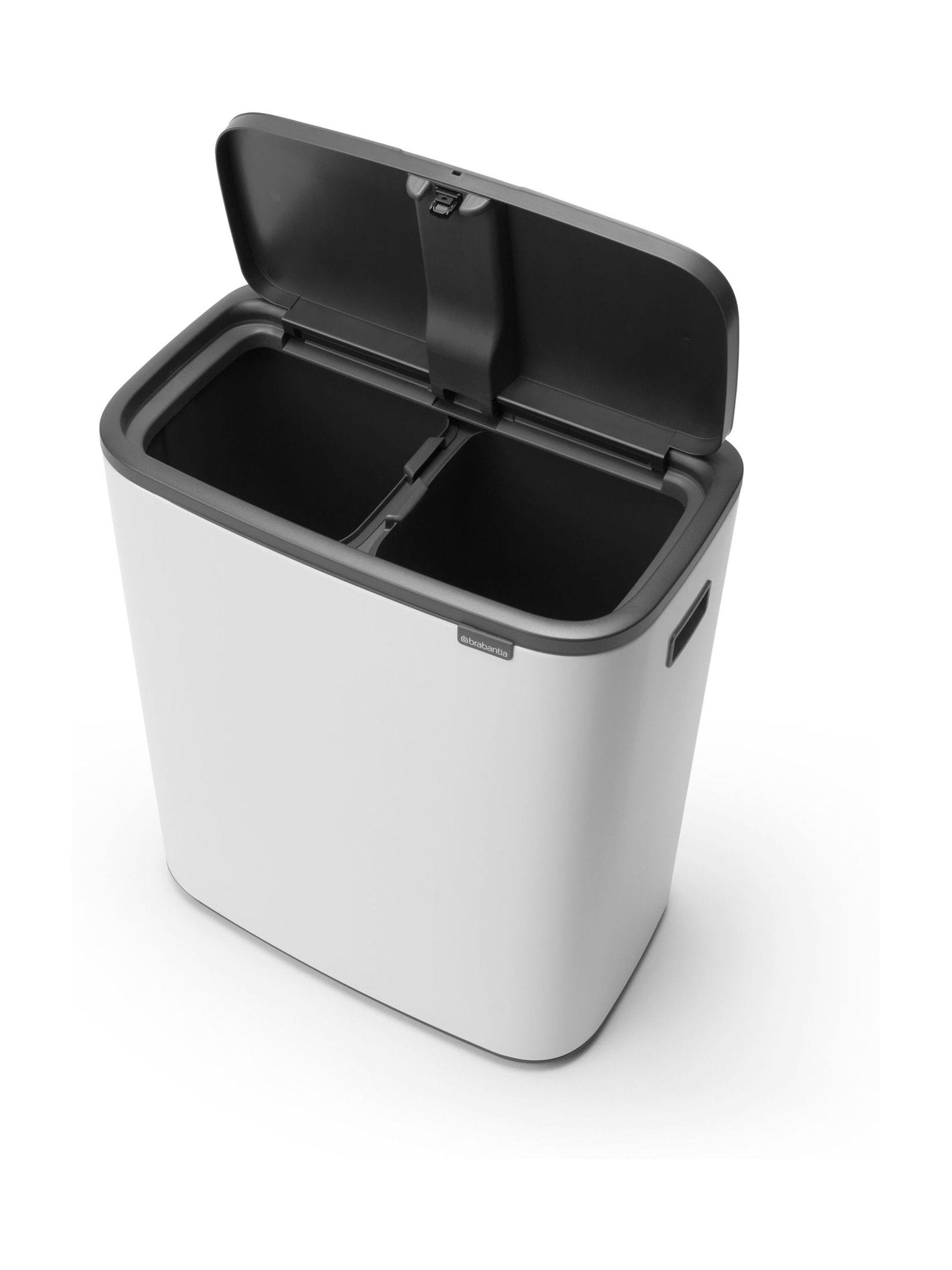 Brabantia White Bo Touch Double 30L bin British product