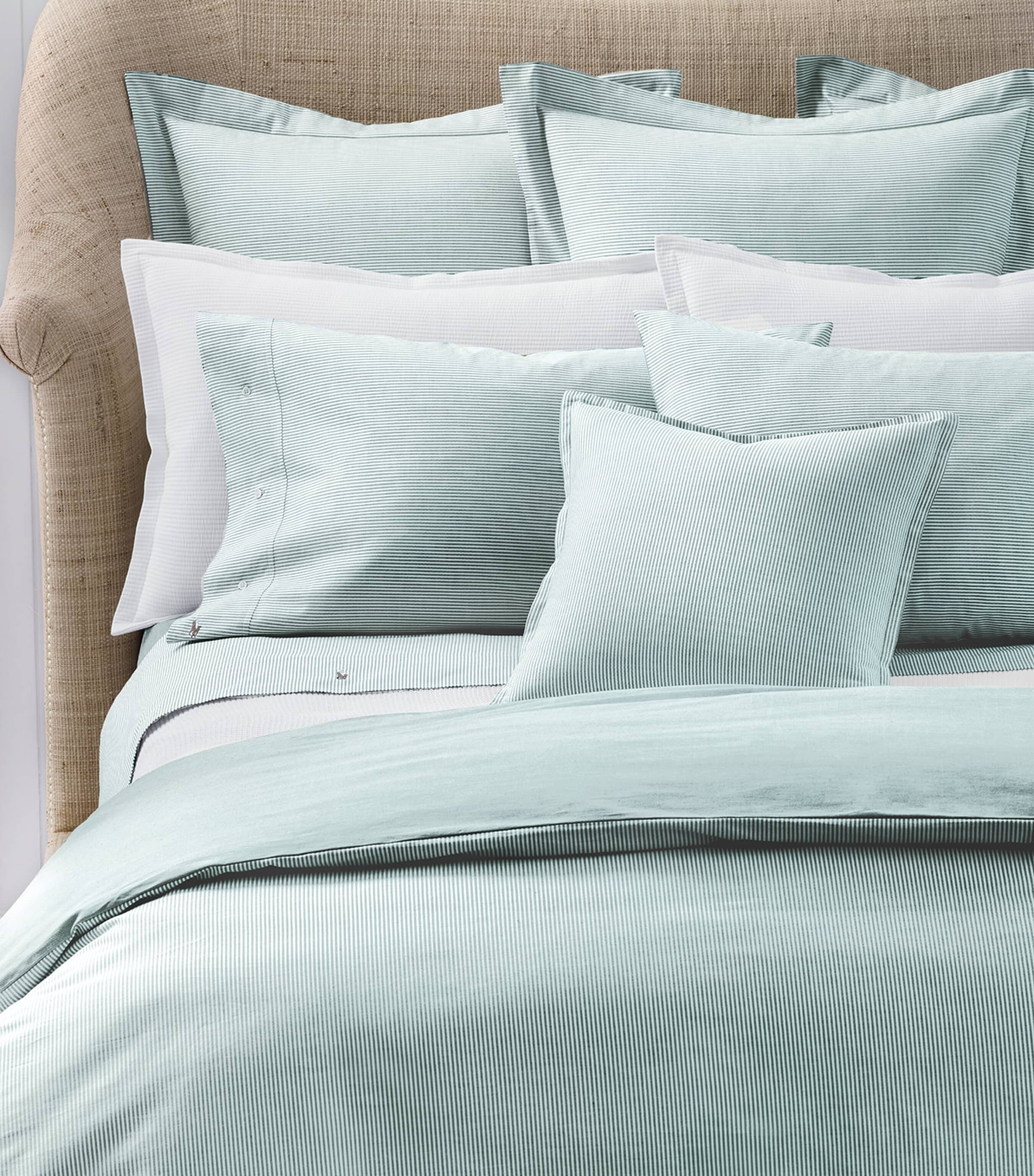 Ralph Lauren Oxford Evergreen Duvet Cover 140x200cm, imported from the UK