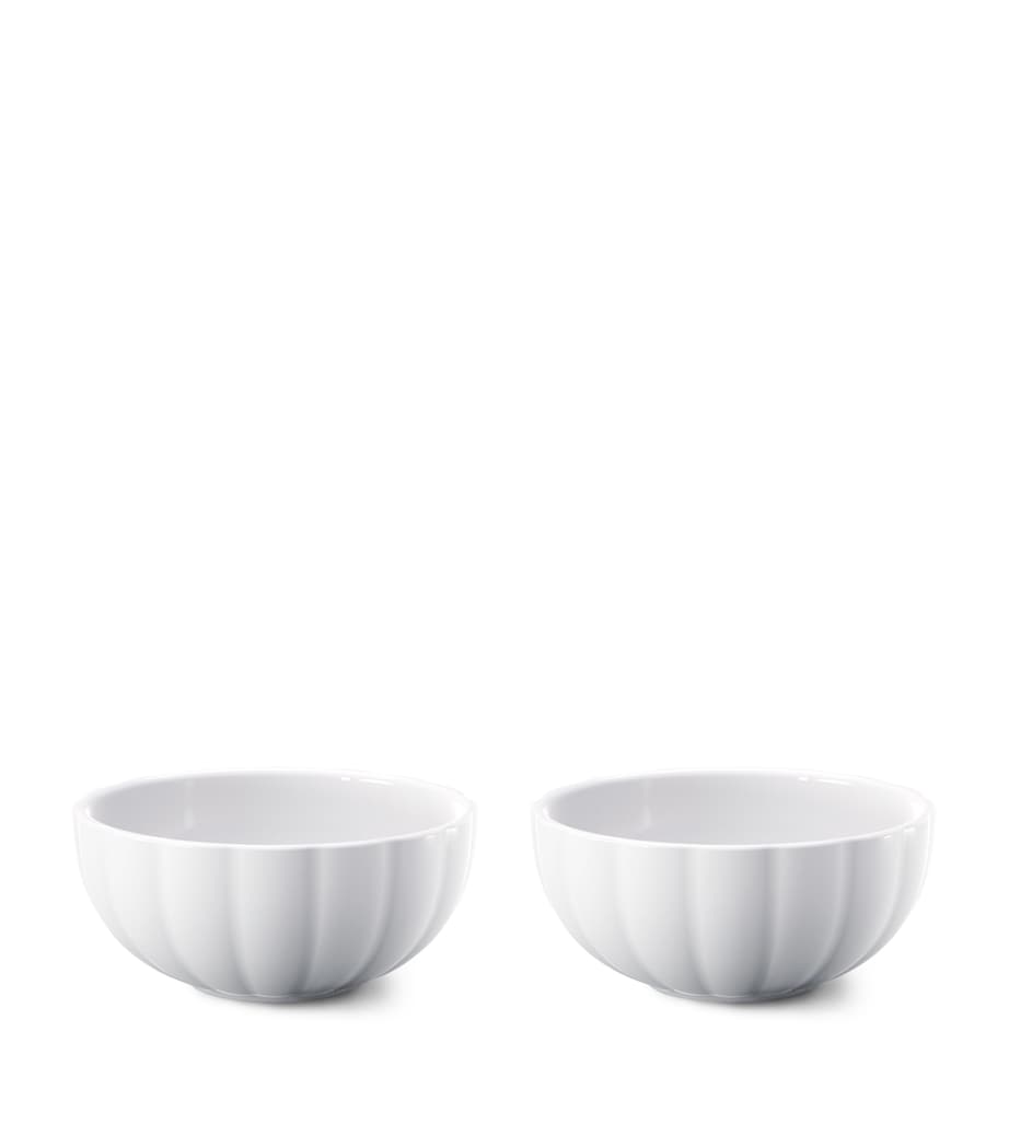 Georg Jensen porcelain Bernadotte petit bowl set of 2, UK version