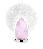 Lalique Rose Nebula Hirondelles lamp, UK version
