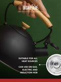 La Cafetiere black whistling kettle 1.6L, UK version