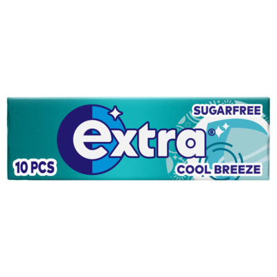 Wrigley's Extra Cool Breeze Sugarfree Chewing Gum 10 Pieces