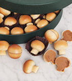 Harrods Belgian mini chocolate selection with mushroom-shaped chocolates and hazelnut praline 560g, UK version