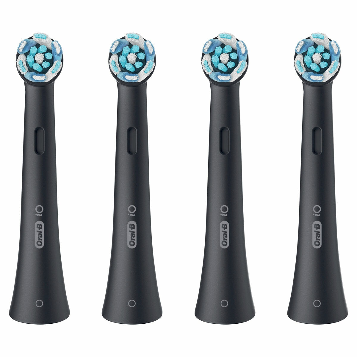 Oral-B iO Ultimate Clean black brush heads 4 pack, imported from the UK