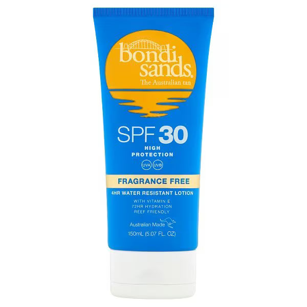 Bondi Sands fragrance free sunscreen lotion 150ml - British product