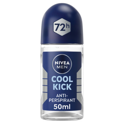 Nivea Cool Kick Anti-Perspirant Roll-On 50ml, imported from the UK