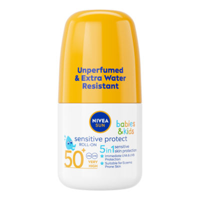 Nivea Babies & Kids Sensitive Protect Roll-On sun cream 50ML, imported from the UK