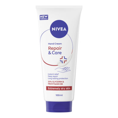 NIVEA 3 in 1 repair hand cream 100ml, imported from the UK