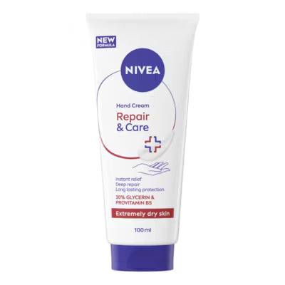 NIVEA 3 in 1 repair hand cream 100ml, imported from the UK