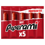 Peperami Hot pork salami sticks 5x20g, imported from the UK