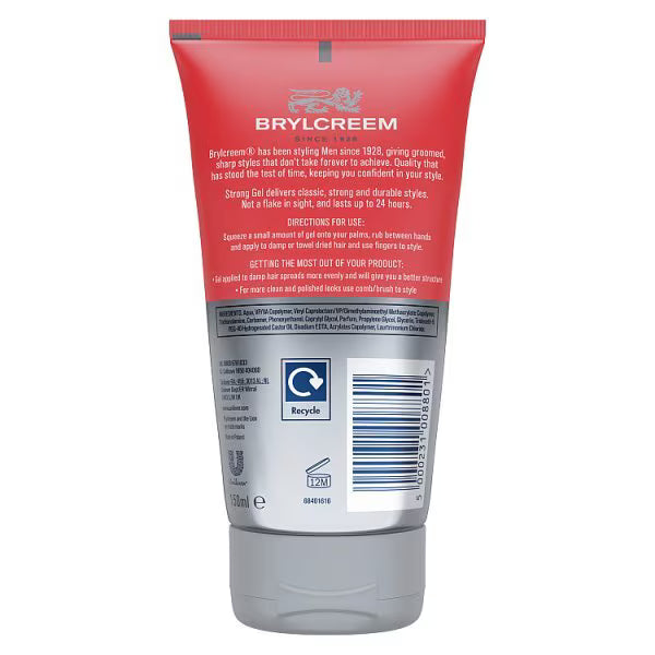 Brylcreem Strong Hair Gel 150ml - British product