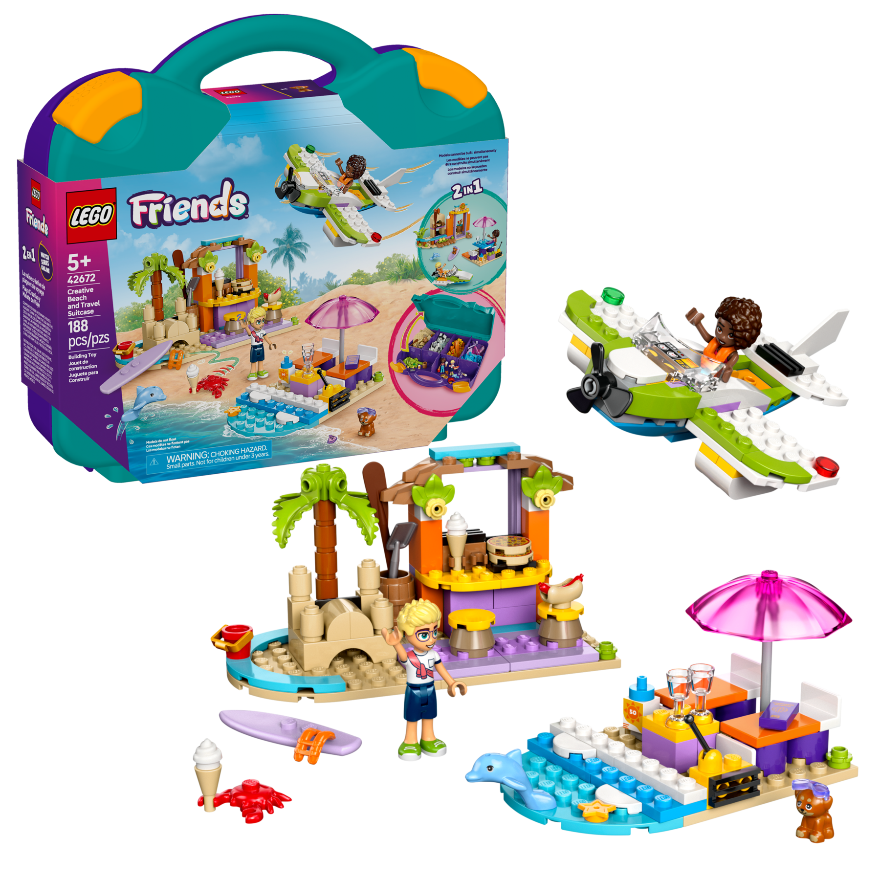 LEGO Friends Creative Beach and Travel Suitcase building set - British product