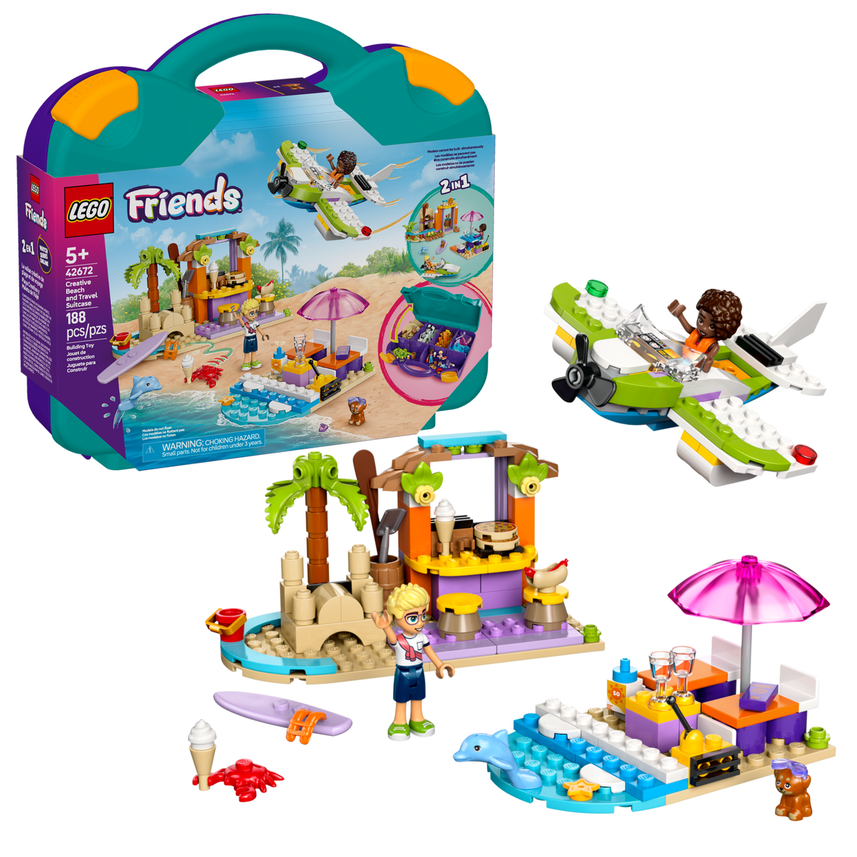 LEGO Friends Creative Beach and Travel Suitcase building set - British product