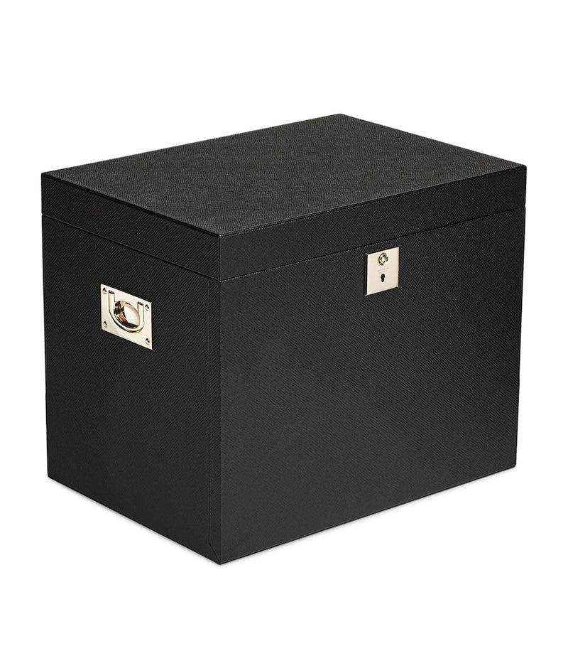 Smythson Panama Leather Jewellery Box