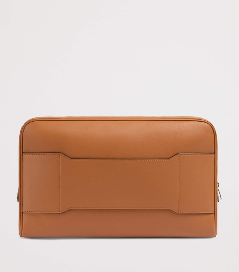 Aviteur Leather Trolley-Sleeve Laptop Case