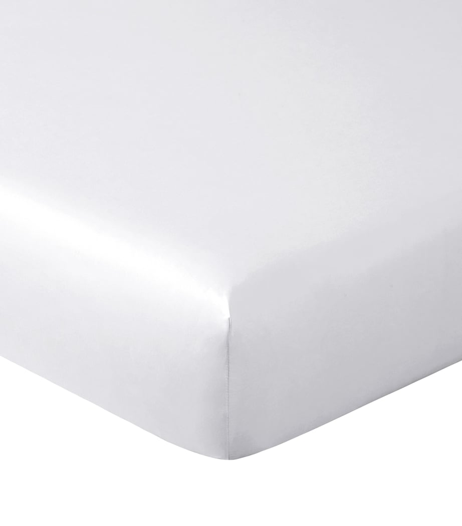 Yves Delorme cotton sateen double fitted sheet 140cm x 200cm (British brand)