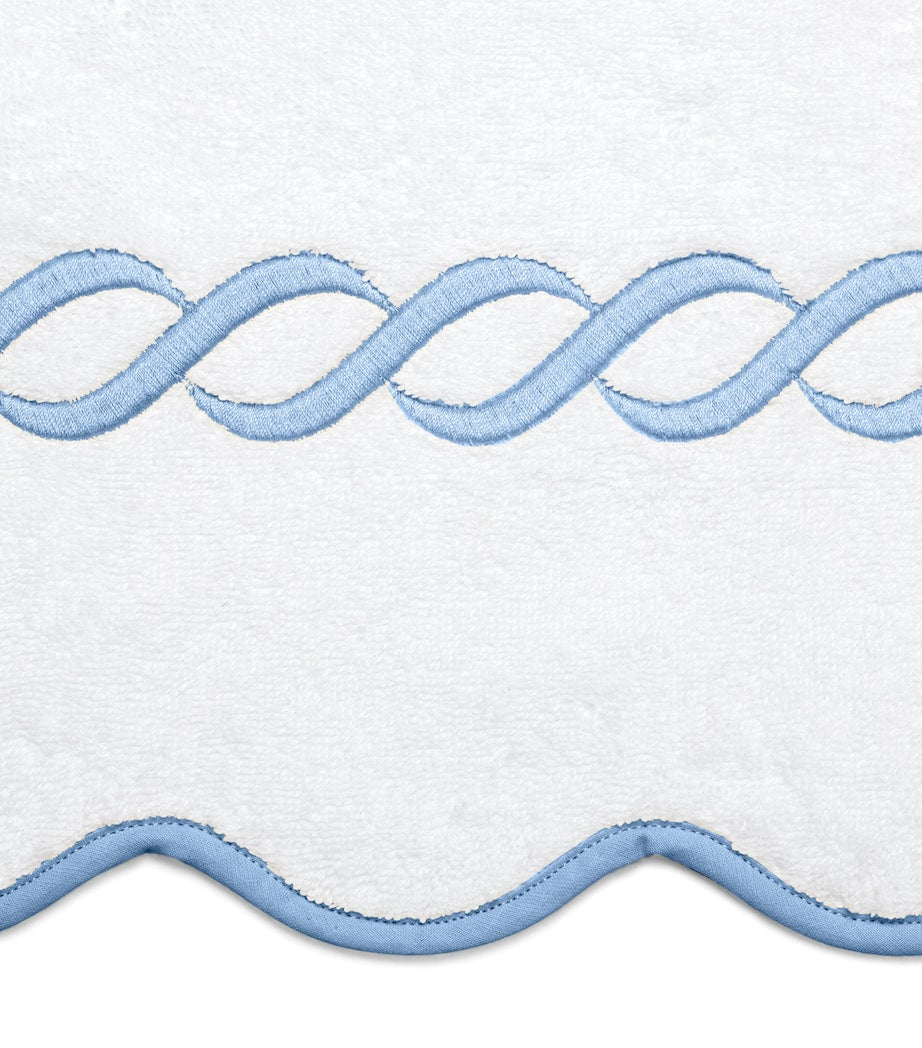 Pratesi cotton Treccia bath sheet 100cm x 180cm, imported from the UK