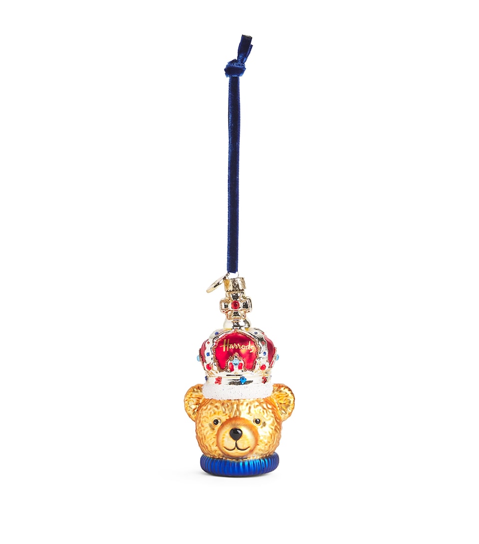 Glittering Champagne Bottle Christmas Tree Decoration