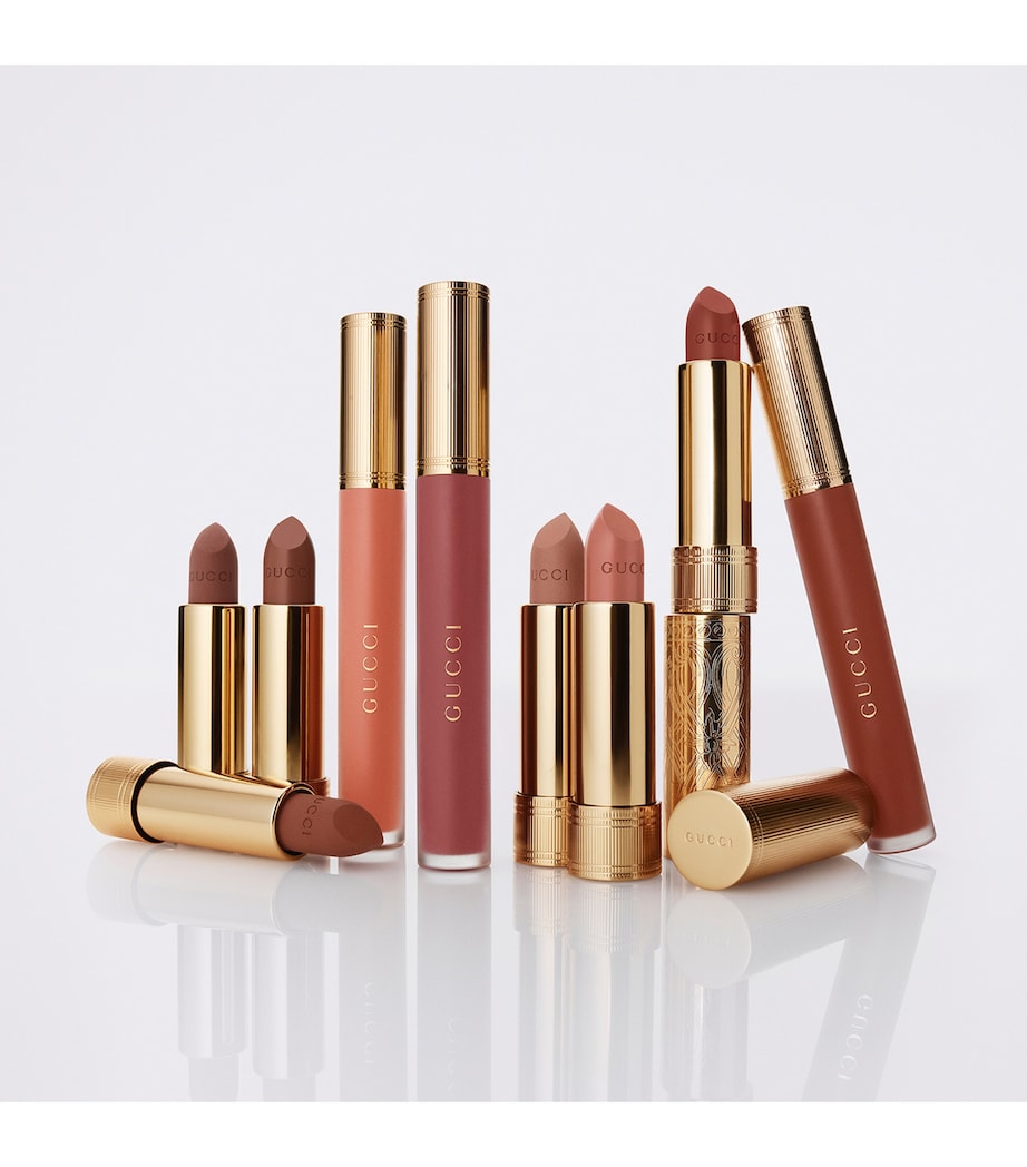 Gucci matte lipstick available in 28 shades, 3.5g tube, imported from the UK