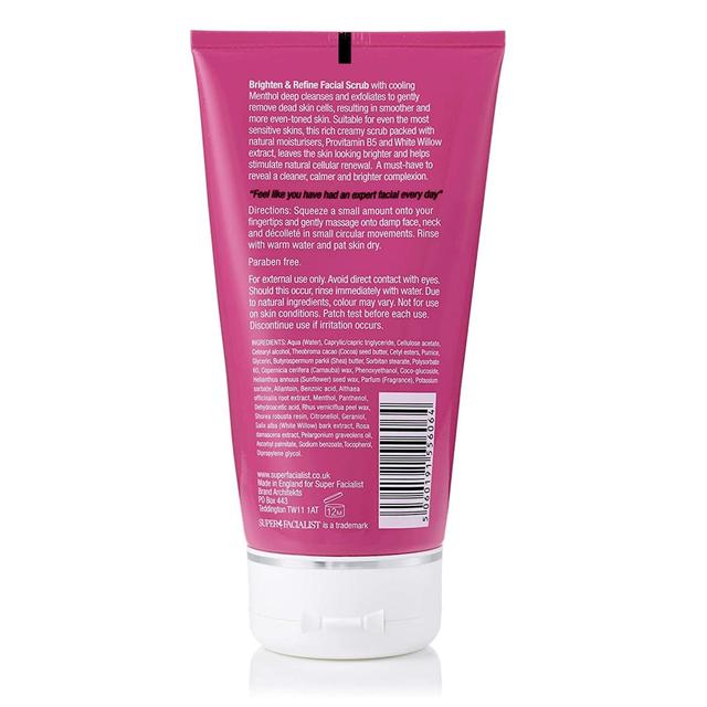 Super Facialist Rose Facial Exfoliating Scrub   150ml GOODS M&S   