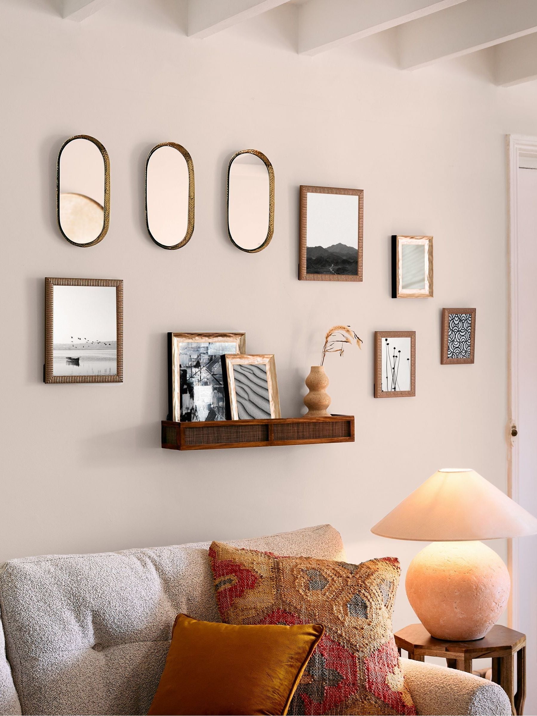 Gold textured photo frame available in various sizes - British product