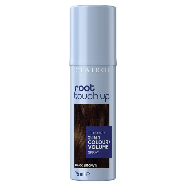 Clairol root touch up hair spray dark medium brown - British product
