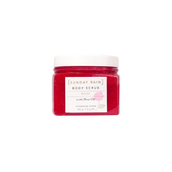 Sunday Rain Rose Body Scrub With Softening Formula (British brand)