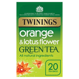 Twinings Orange & Lotus Flower Green Tea   20 per pack GOODS M&S   