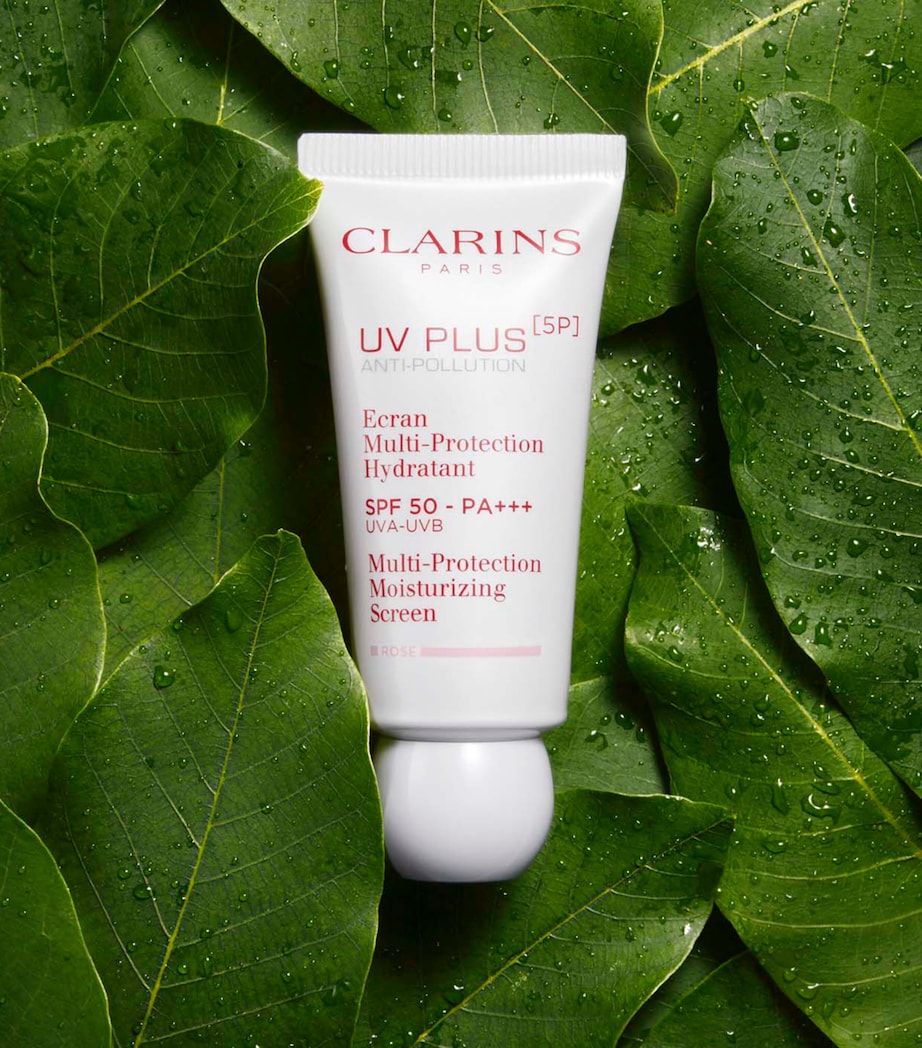 Clarins anti-pollution SPF 50 moisturising sunscreen with rose-pink tint 30ml - British product