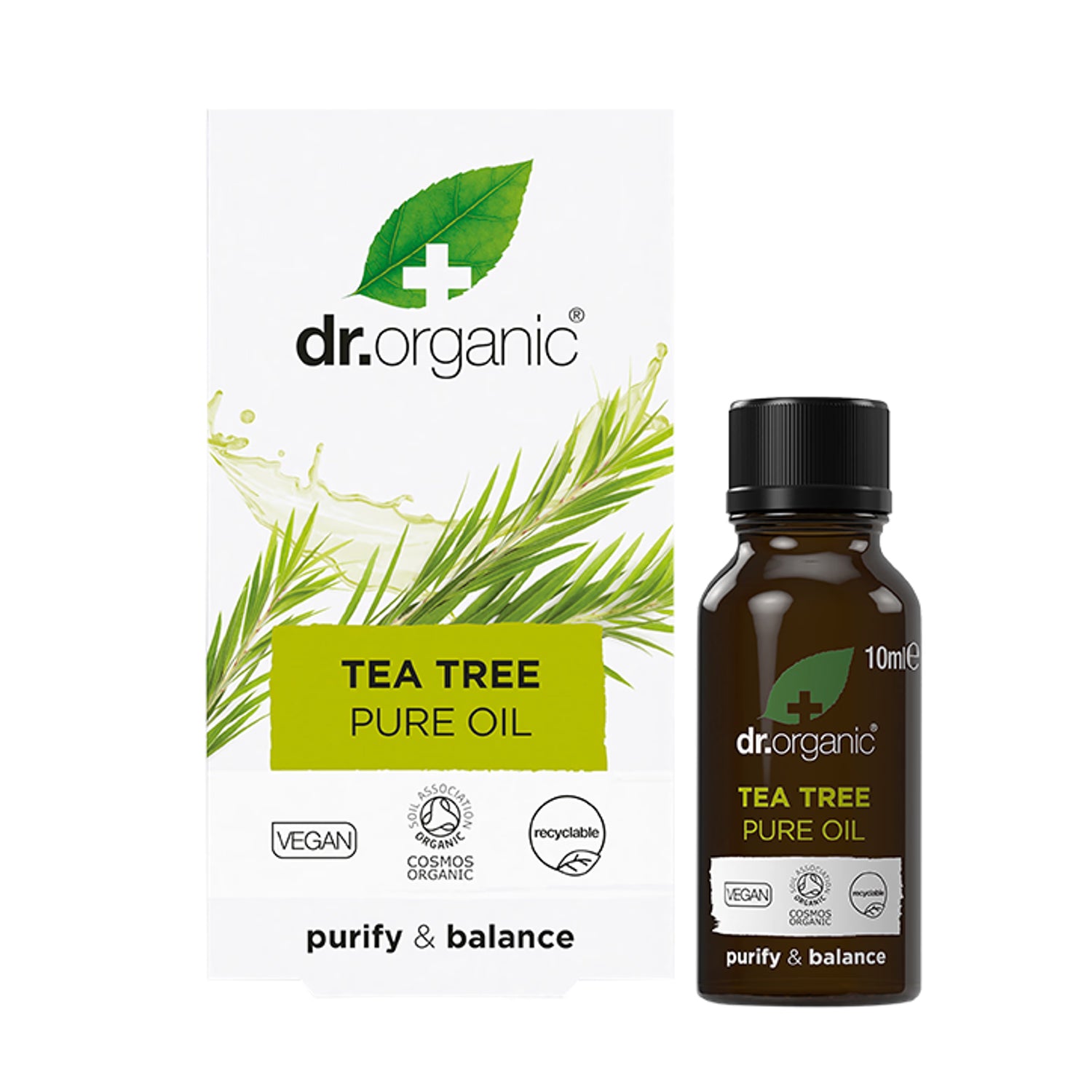 Dr Organic Tea Tree Pure Oil 10ml - British product