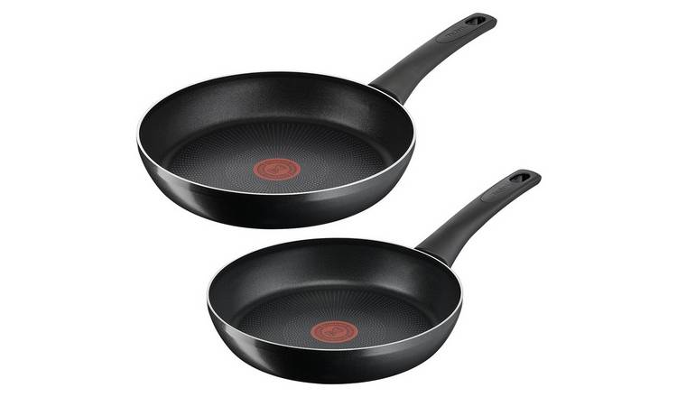 Tefal Titanium Force 2 Piece Aluminum Frying Pan Set - Black GOODS Argos