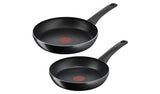 Tefal Titanium Force 2 Piece Aluminum Frying Pan Set - Black GOODS Argos