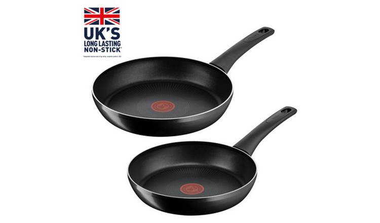 Tefal Titanium Force 2 Piece Aluminum Frying Pan Set - Black GOODS Argos