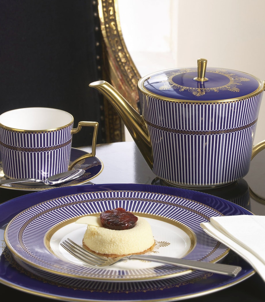 Wedgwood Anthemion Blue sugar bowl, 200ml (British brand)