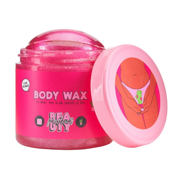 Mallows Body Waxing Pot Kit, imported from the UK