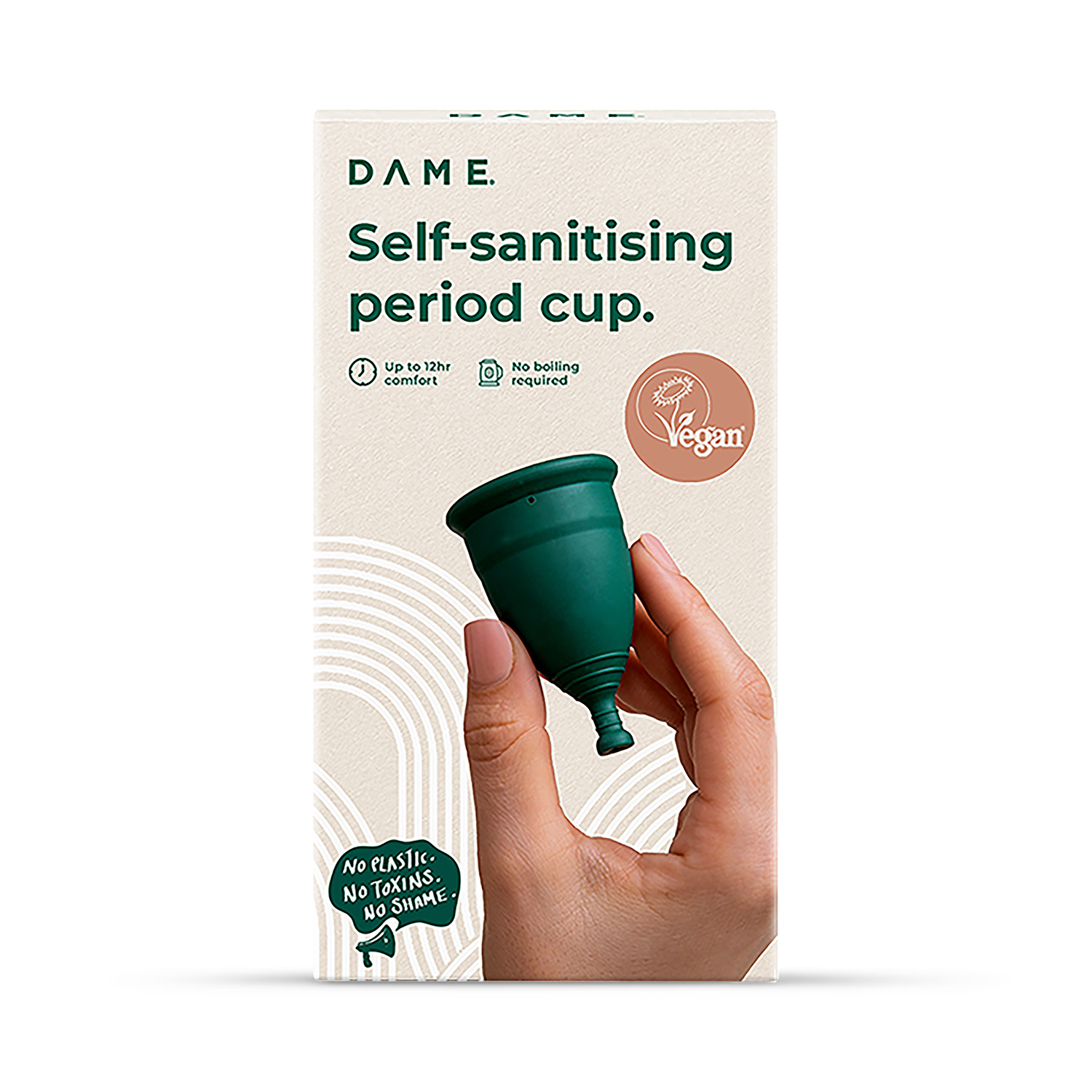 DAME Self-Sanitising Period Cup Large - British product
