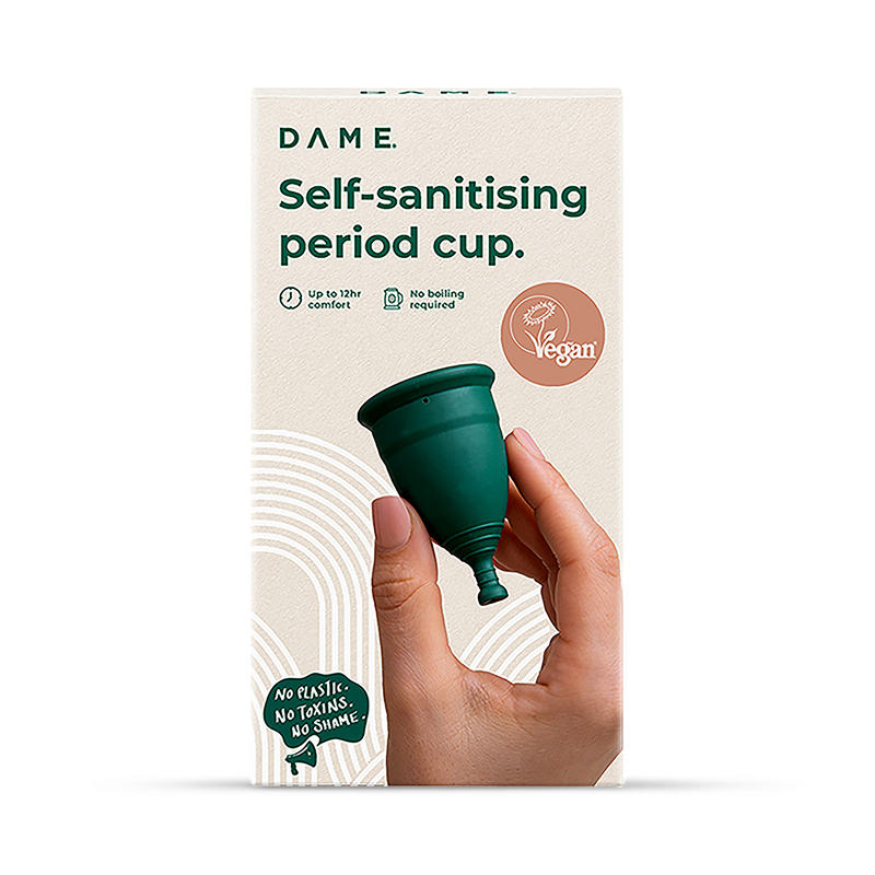 DAME Self-Sanitising Period Cup Large - British product