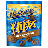 Flipz Milk Chocolate Covered Pretzels Pouch   90g - McGrocer