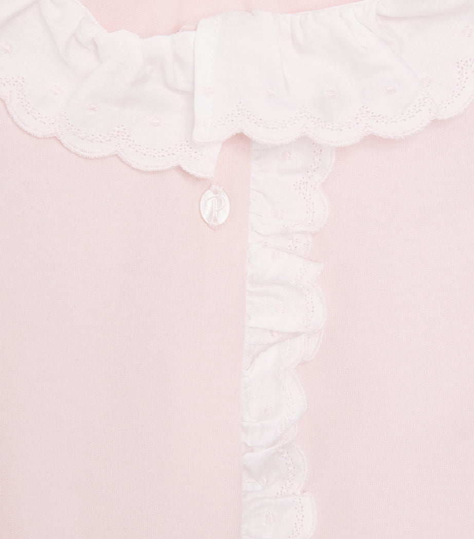 Patachou Stretch-Cotton Embroidered All-In-One for 1-24 Months, imported from the UK