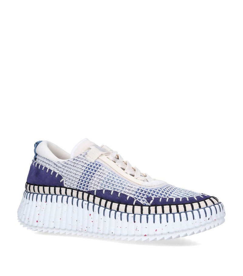 Lightweight Breathable Mesh Sneakers with Rubber Sole and Contrast Topstitching