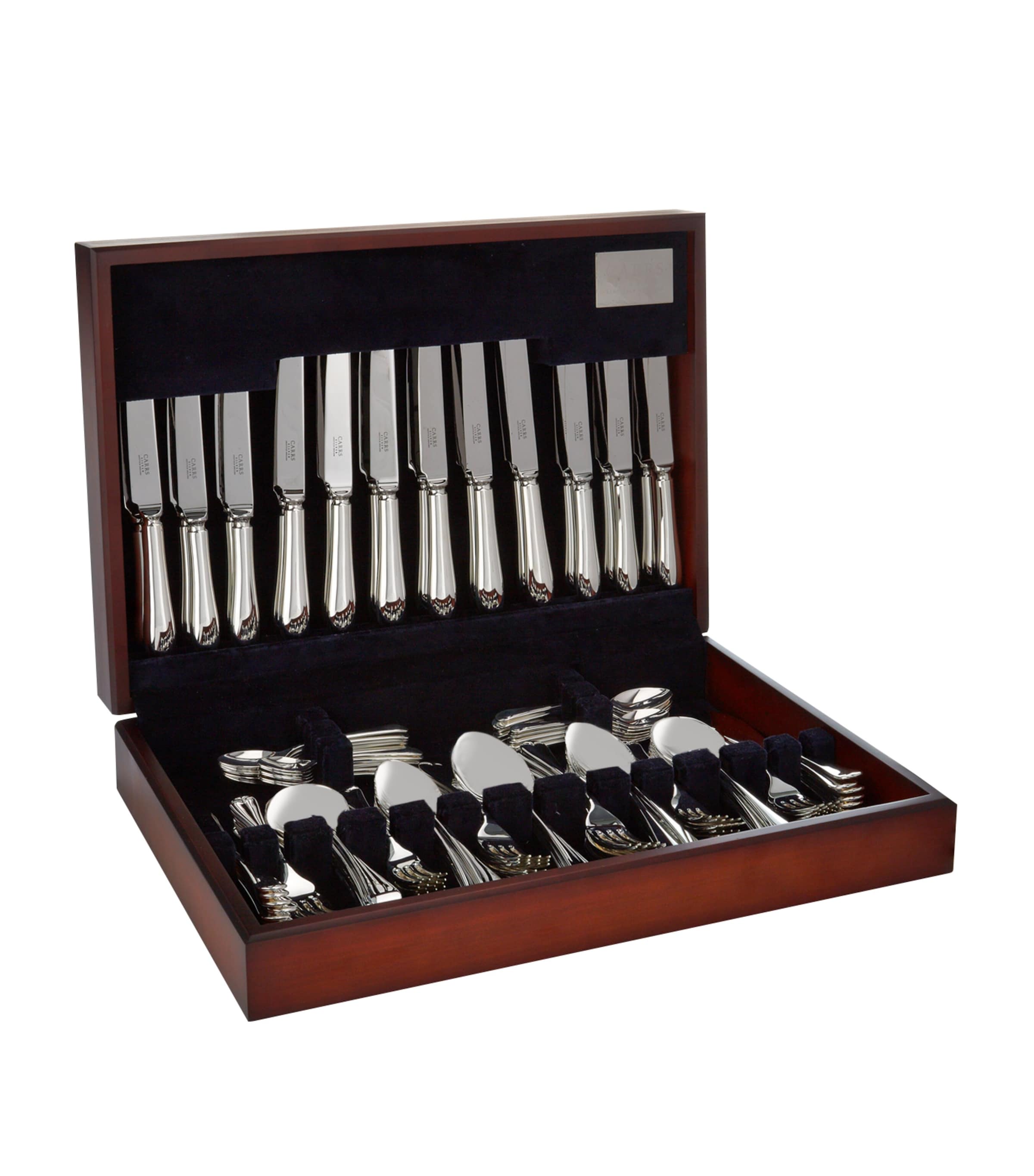 Carrs Old English silver plated 84-piece cutlery set - British product