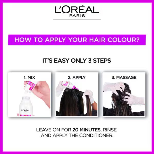 L'Oréal pearly light blonde hair dye kit 1021, imported from the UK