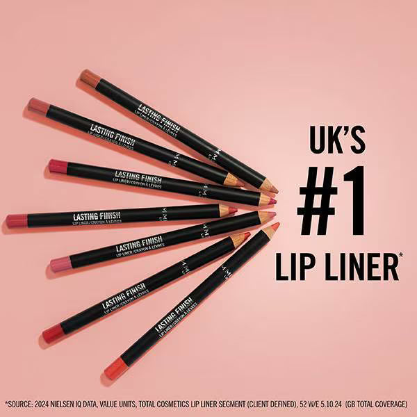 Rimmel Lasting Finish Lip Liner 195 Sunset Pink, imported from the UK