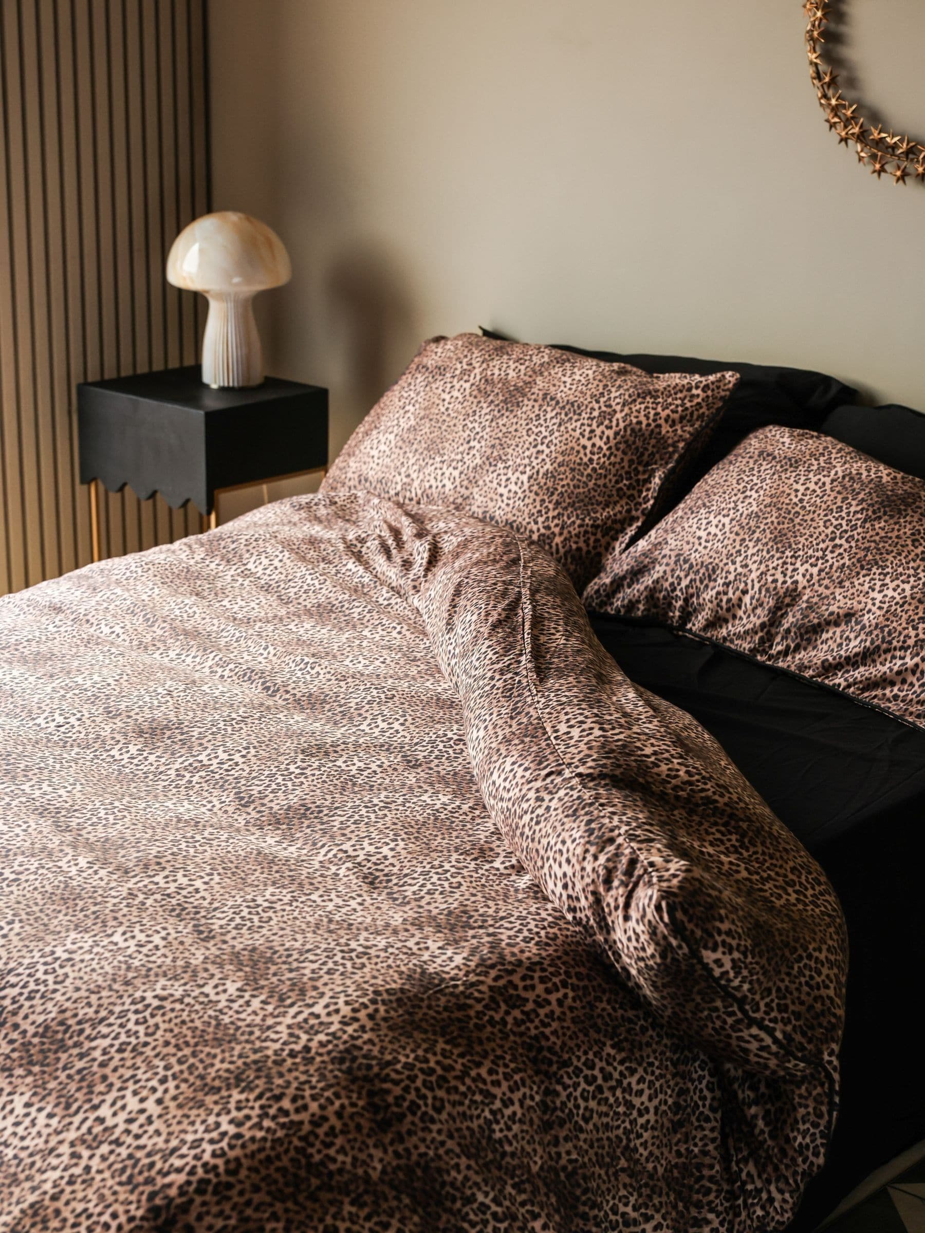 Rockett St George leopard love duvet and pillowcase set, imported from the UK