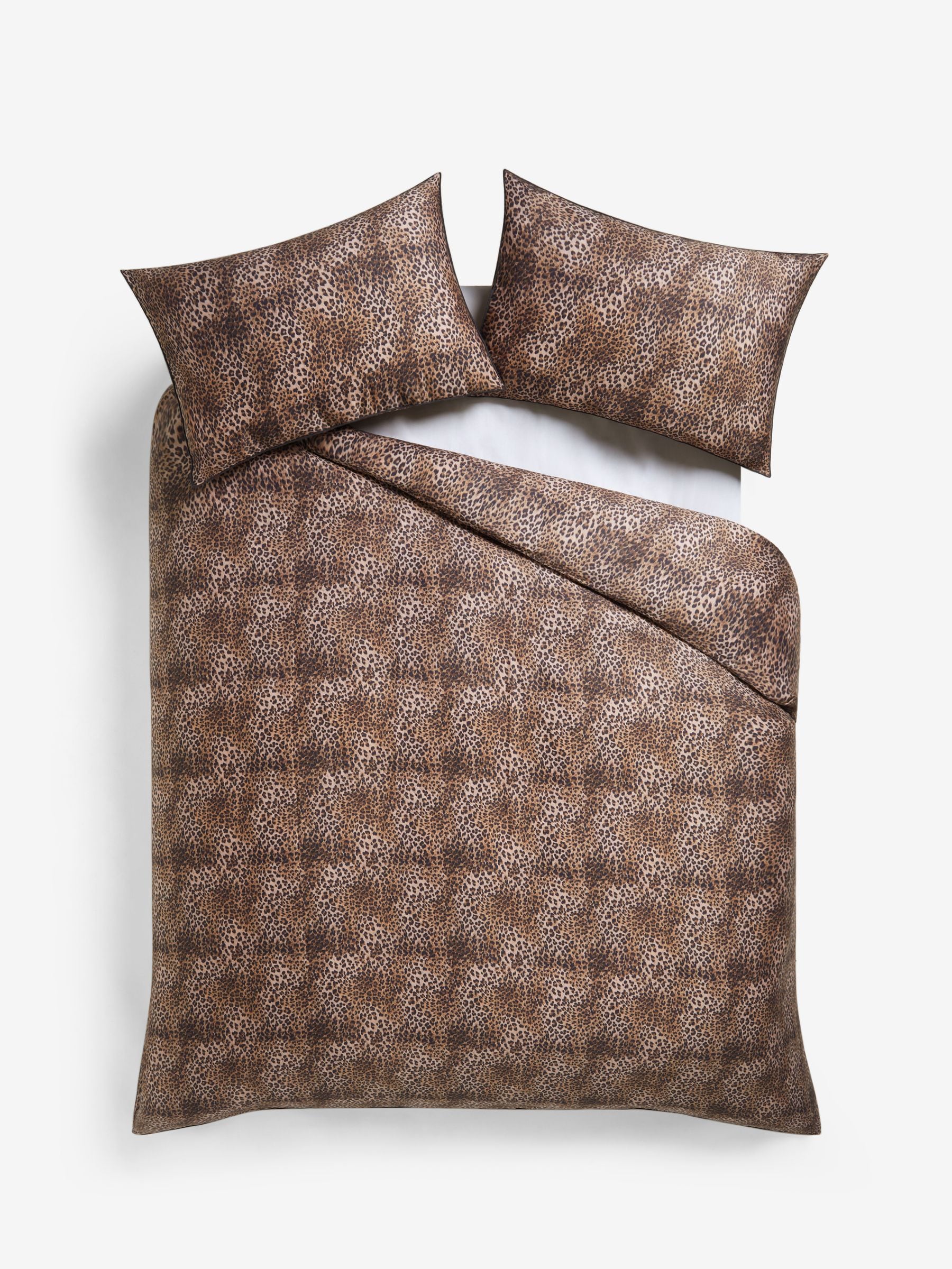 Rockett St George leopard love duvet and pillowcase set, imported from the UK
